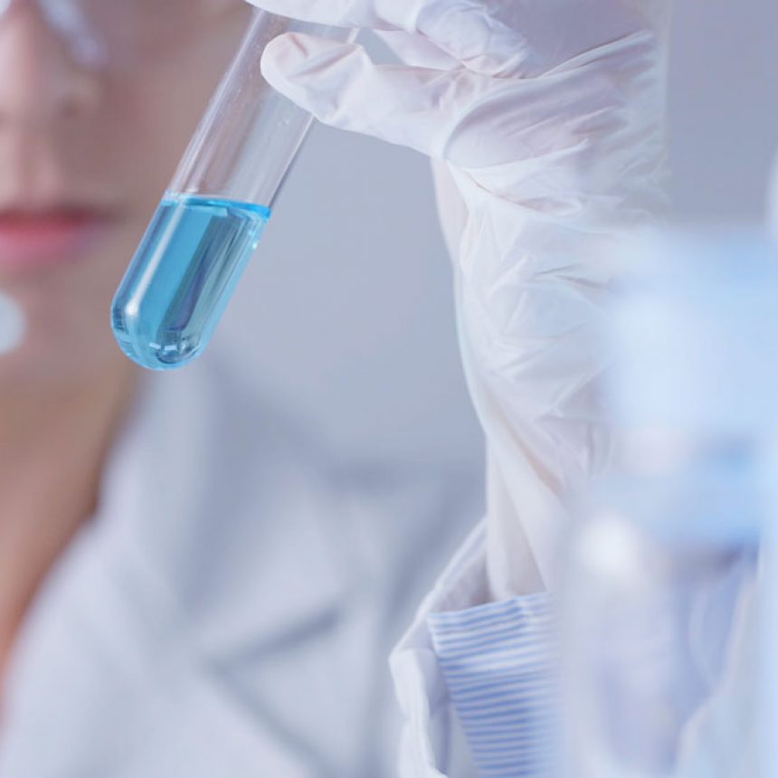Scientists researching in laboratory